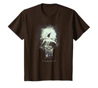 Superman Man of Steel Space Glow T-Shirt, Enfant, Marron, 10 Ans