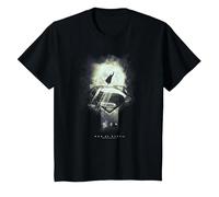 Superman Man of Steel Space Glow T-Shirt, Enfant, Noir, 3 Ans