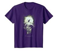 Superman Man of Steel Space Glow T-Shirt, Enfant, Violet, 3 Ans