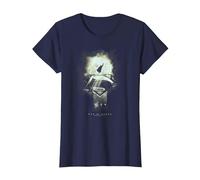 Superman Man of Steel Space Glow T-Shirt, Femme, Bleu Marine, XXL
