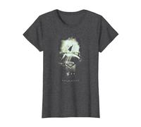 Superman Man of Steel Space Glow T-Shirt, Femme, Chiné Foncé, XS