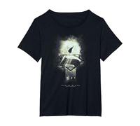Superman Man of Steel Space Glow T-Shirt, Femme Grandes Tailles, Noir, 1X
