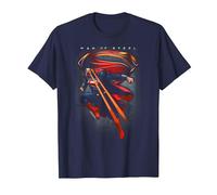 Superman Man of Steel Symbolic Superman T-Shirt, Homme, Bleu Marine, 3XL