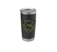 Superman Marine Camo Shield Gobelet isotherme en acier inoxydable double paroi