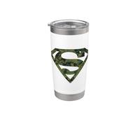 Superman Marine Camo Shield Gobelet isotherme en acier inoxydable double paroi