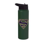 Superman Navy & Gold Classic Shield Stainless Steel Insulated Water Bottle