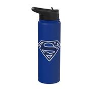 Superman Navy & White Classic Shield Stainless Steel Insulated Water Bottle