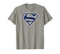 Superman Navy & White Classic Shield T-Shirt, Homme, Ardoise, S