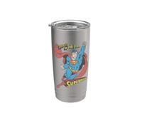 Superman On the Job Gobelet isotherme en acier inoxydable double paroi