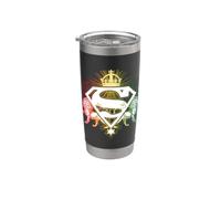 Superman Ornate Lion Shield Gobelet isotherme en acier inoxydable double paroi