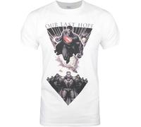 Superman - "Our Last Hope" T-shirt pour homme NS5506 (L) (Blanc/Noir)