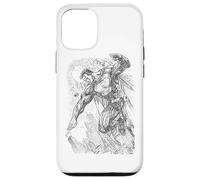 Superman Pencil City to Space Sketch Coque pour iPhone 12/12 Pro
