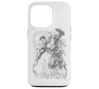 Superman Pencil City to Space Sketch Coque pour iPhone 13 Pro
