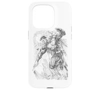 Superman Pencil City to Space Sketch Coque pour iPhone 15 Pro