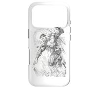 Superman Pencil City to Space Sketch Coque pour iPhone 17 Pro