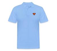 Superman Petit Logo S-Shield Broderie Polo Homme