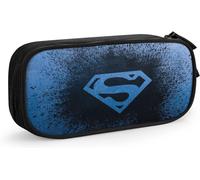 Superman Porte-Monnaie En Toile Avec Fermeture Éclair Pour Ranger Les Pièces, Les Clés, Le Maquillage