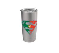 Superman Portugal Shield Gobelet isotherme en acier inoxydable double paroi