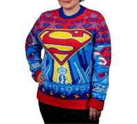 Superman : pull de Noël kryptonien, multicolore, XXL