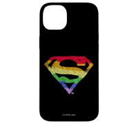 Superman Rough Rainbow Pride Logo Coque pour iPhone 14 Plus