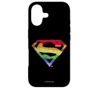 Superman Rough Rainbow Pride Logo Coque pour iPhone 17