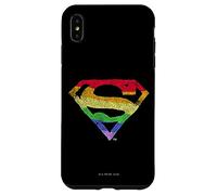 Superman Rough Rainbow Pride Logo Coque pour iPhone XS Max