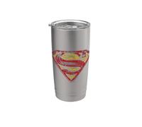 Superman S Shield Rough Logo Gobelet isotherme en acier inoxydable double paroi