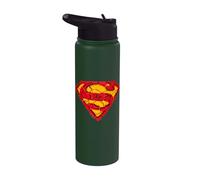 Superman Shattered Shield Logo Stainless Steel Insulated Water Bottle