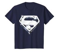 Superman Shield 1978 T-Shirt, Enfant, Bleu Marine, 12 Ans