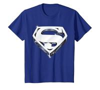 Superman Shield 1978 T-Shirt, Enfant, Bleu Royal, 10 Ans