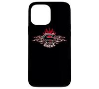 Superman Steel Flames Shield Coque pour iPhone 13 Pro Max