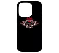 Superman Steel Flames Shield Coque pour iPhone 14 Pro