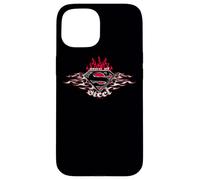 Superman Steel Flames Shield Coque pour iPhone 15