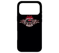 Superman Steel Flames Shield Coque pour iPhone 17 Pro Max
