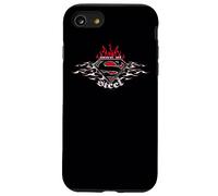 Superman Steel Flames Shield Coque pour iPhone SE (2020) / 7/8
