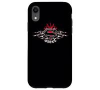 Superman Steel Flames Shield Coque pour iPhone XR