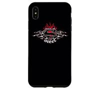Superman Steel Flames Shield Coque pour iPhone XS Max