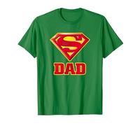 Superman Super Dad Papa Père T-Shirt, Homme, Vert Kelly, S