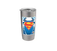Superman Superman Day 2025 Chest Logo Gobelet isotherme en acier inoxydable double paroi