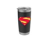 Superman Superman New 52 Shield Logo Pattern Gobelet isotherme en acier inoxydable double paroi