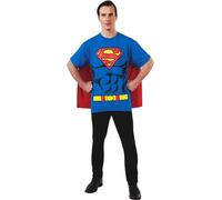 Superman - T-shirt pour homme BN4600 (L) (Bleu/Rouge)