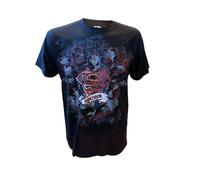 Superman T-Shirt -S- Dark Logo, schwarz [import allemand]