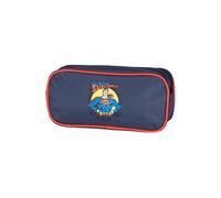 Superman - Trousse Scolaire Enfant - Garçon - Bleu Marine/rouge - 2 Compartiments Bleu TU