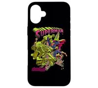 Superman Versus Metallo Blacklight Coque pour iPhone 16 Plus