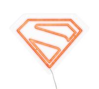 Paladone Applique murale néon LED en forme de logo Superman, lampe sous licence officielle DC Comics avec câble d'alimentation pour la maison, décoration, cadeau pour les fans de super-héros