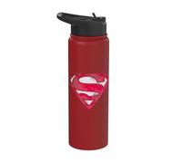 Superman War Torn Shield Stainless Steel Insulated Water Bottle