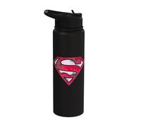 Superman War Torn Shield Stainless Steel Insulated Water Bottle