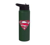 Superman War Torn Shield Stainless Steel Insulated Water Bottle