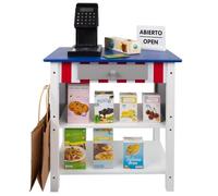 Woomax Wooden Toy Supermarket With Accessories Multicolore 48x30x70 cm