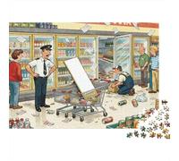 Supermarché Manager Shift Puzzle en Bois Imperméable Puzzles De 1000 Pièces pour Adultes Cadeaux Défi Et Casse-tête Jeux Éducatifs